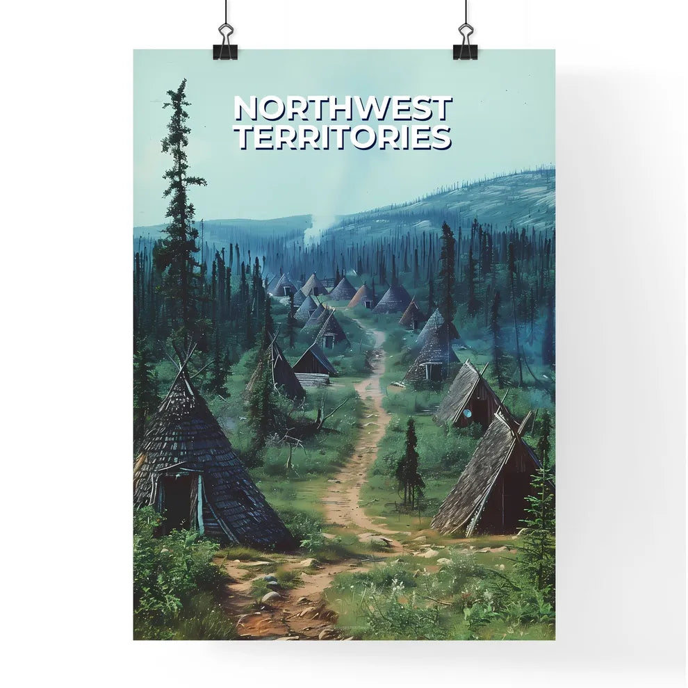 Colorful Native American Hut Artwork - Painting Depicting North American Indigenous Architecture Poster