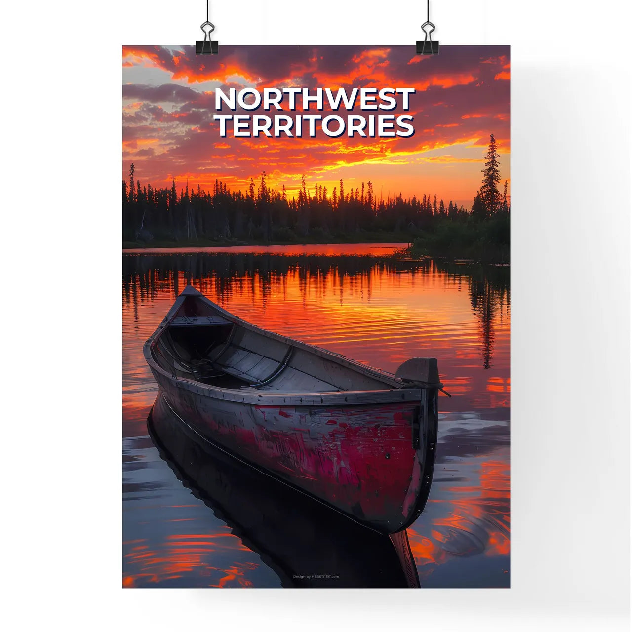 Vibrant Artistic Depiction of Northwest Terr Poster