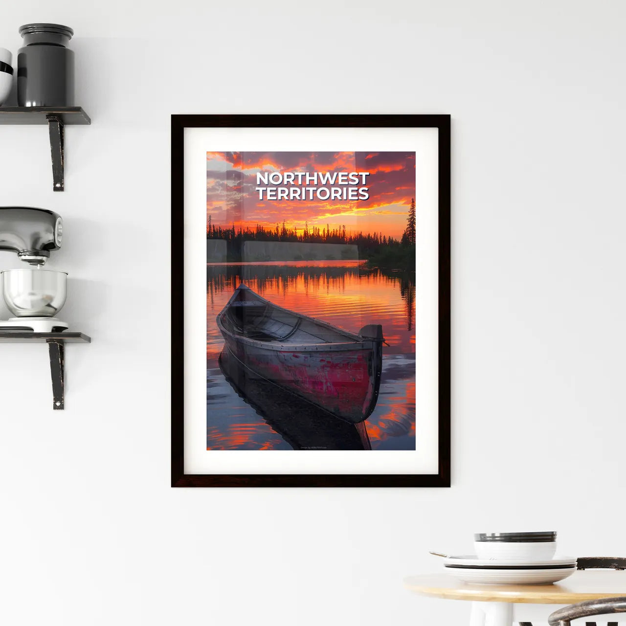 Vibrant Artistic Depiction of Northwest Terr Framed Print