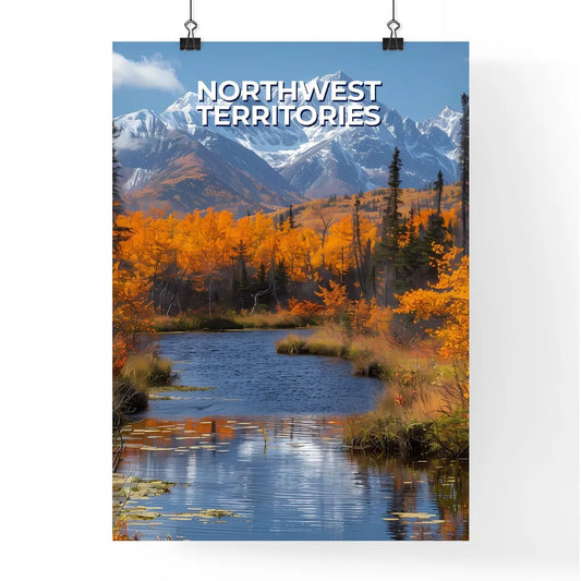 Vibrant Northwest Territories River Scene Pa Poster