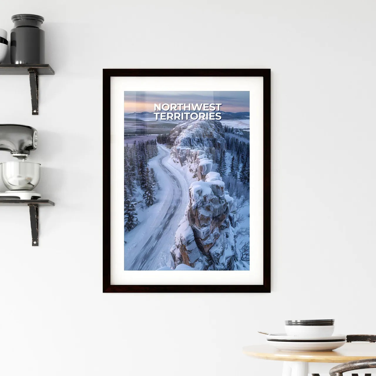 Northwest Territories Road Landscape Framed Print