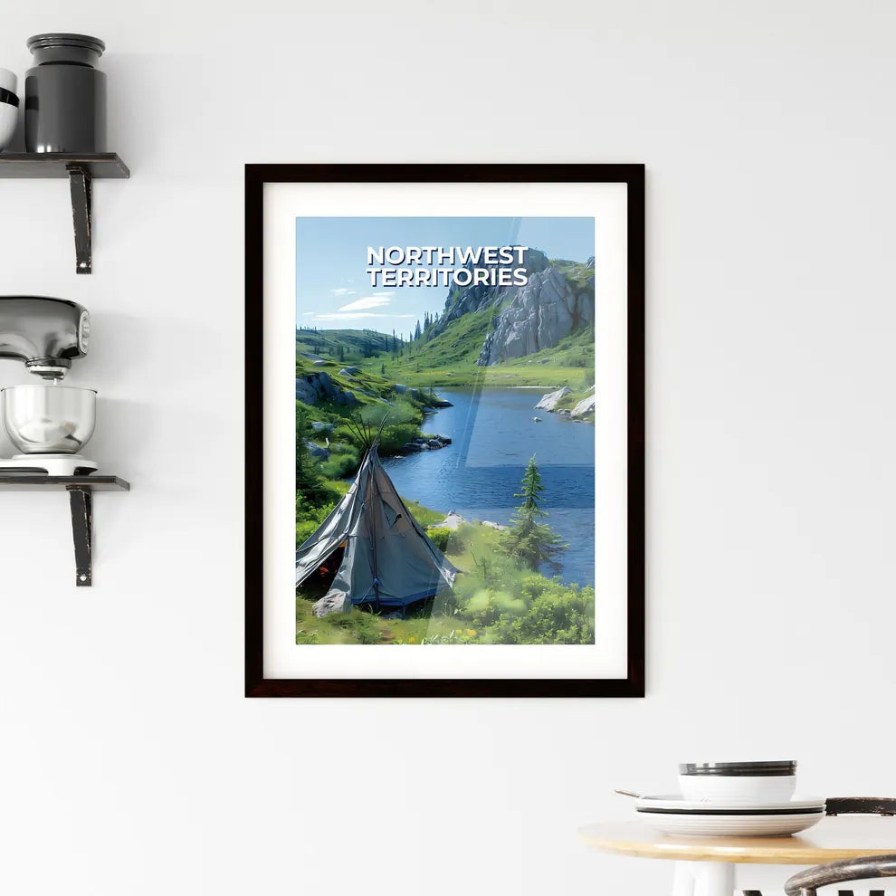 Vibrant Oil Painting Northwest Territories C Framed Print