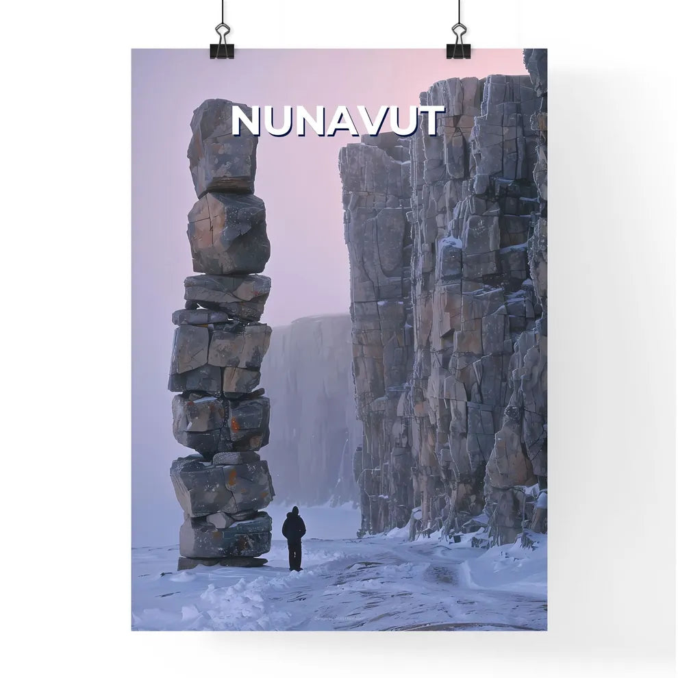 Nunavut Landscape Painting - Vibrant Artwork Poster