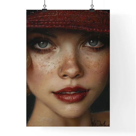 Vibrant Roaring Twenties Art Deco Portrait Poster