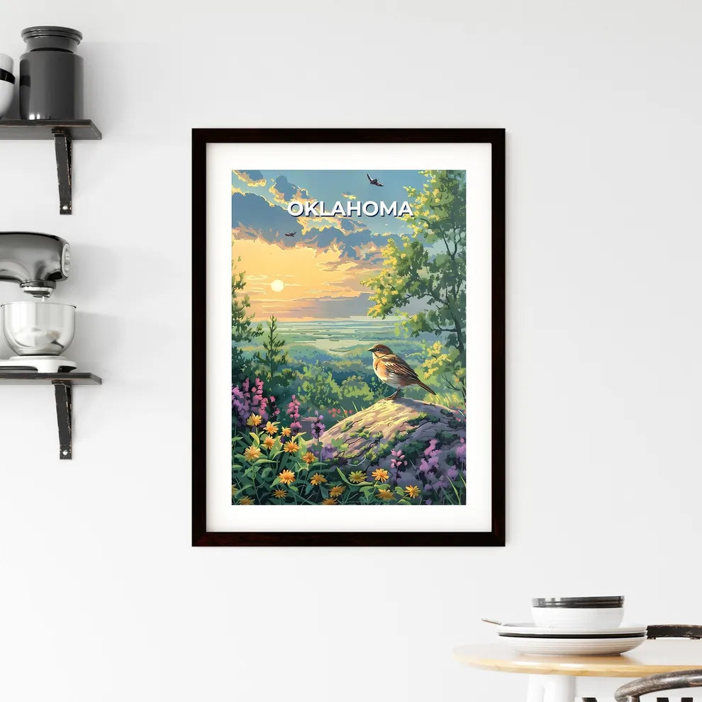 Oklahoma City Flower Garden B Framed Print