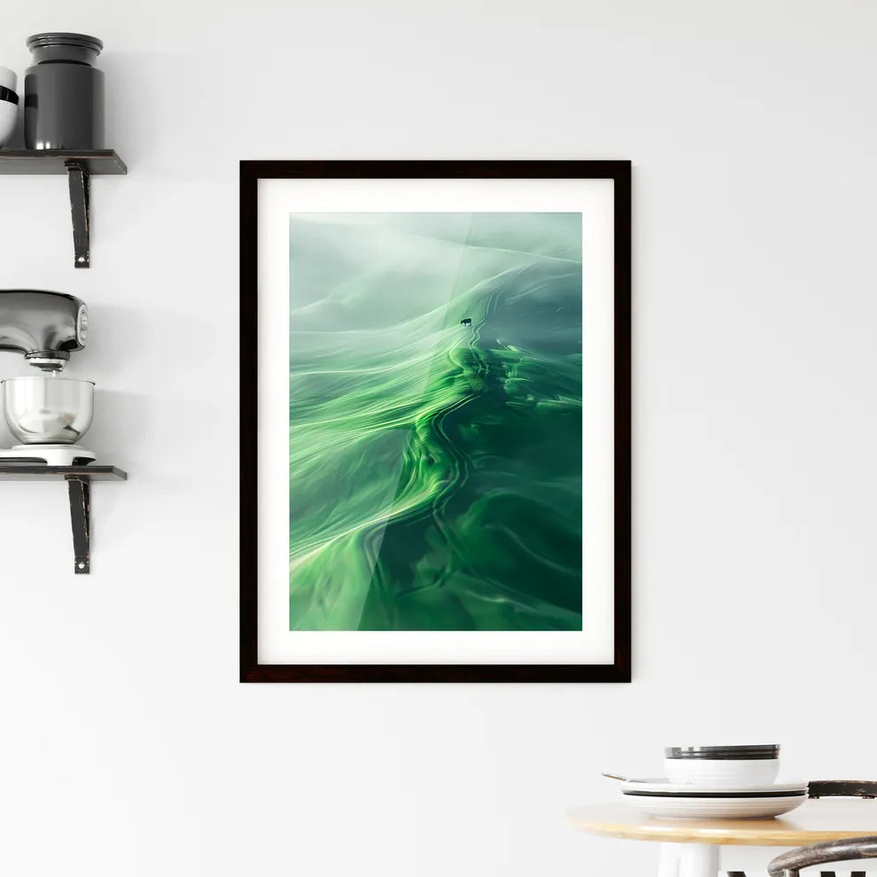 Vibrant Painted Grassland Pan Framed Print