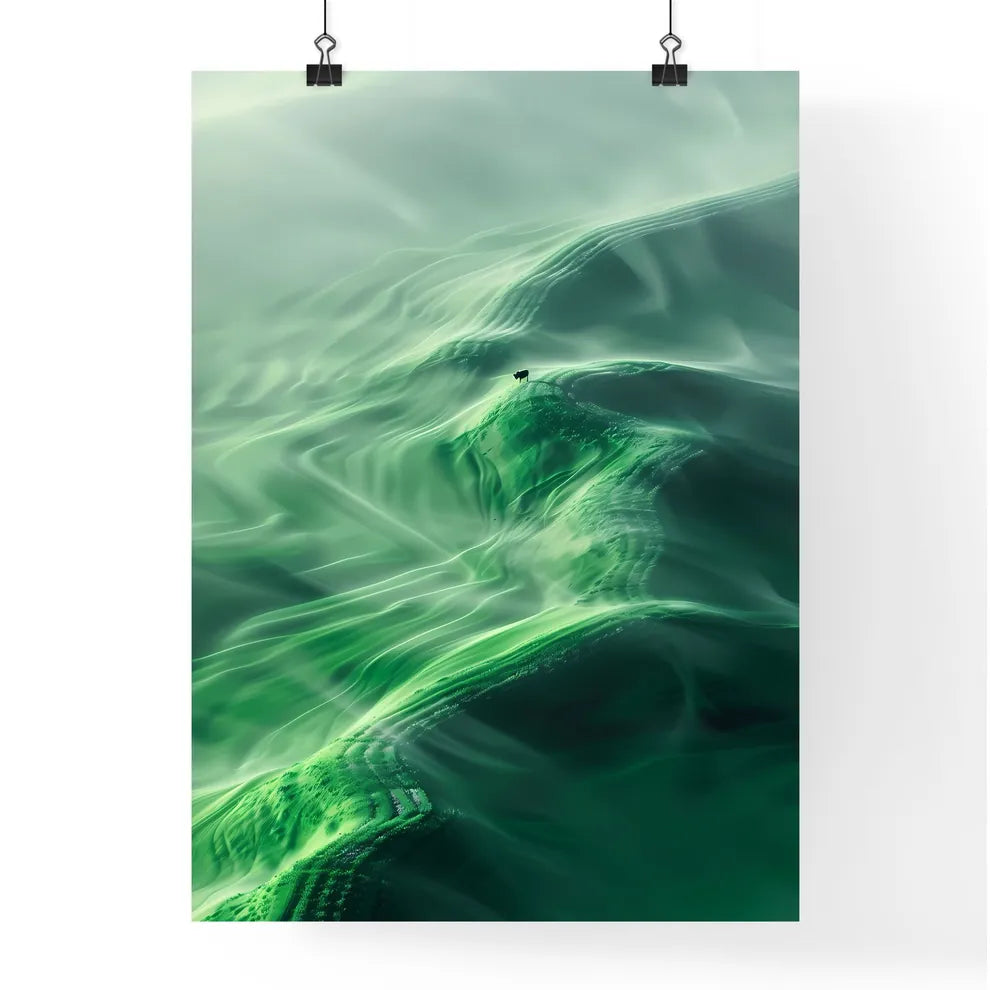 Vibrant Grassland Canvas Artw Poster