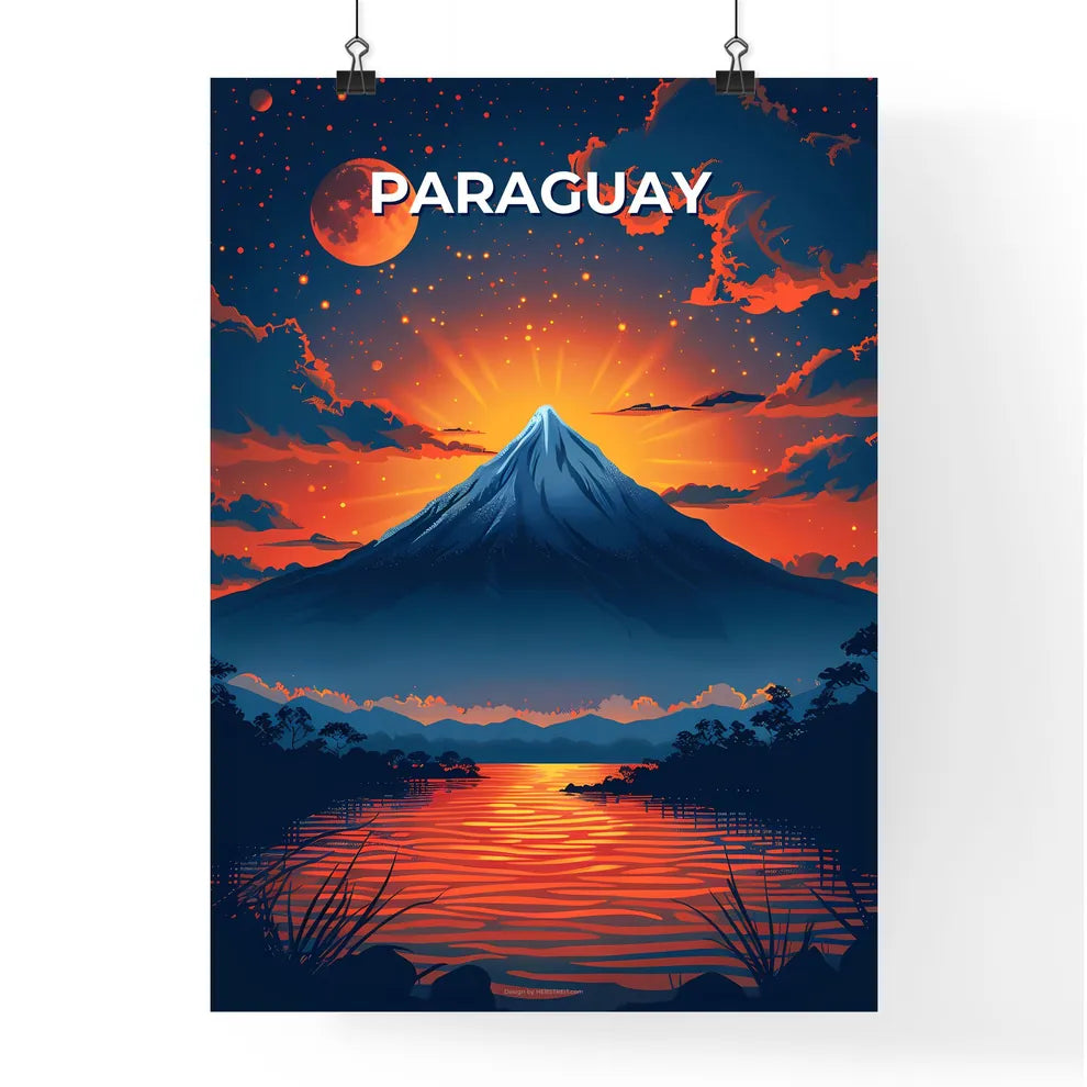 Vibrant South American Painting Depicting Mo Poster