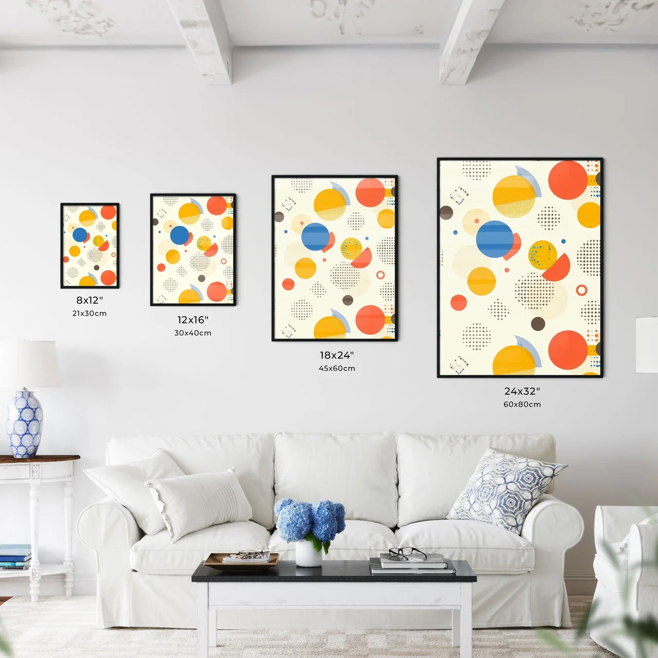Colorful Circles and Dots Pattern - Kitchen Hangings