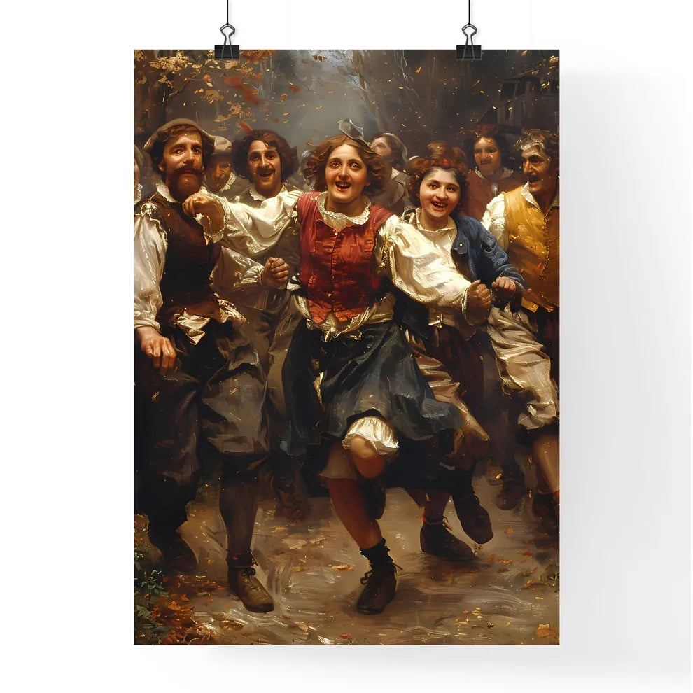Renaissance-Style Dancers in Sneakers and He Poster