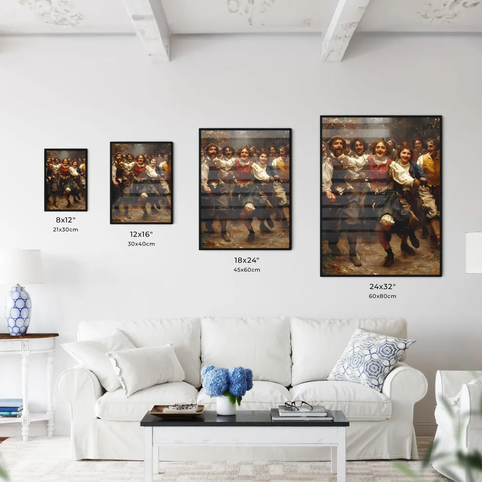 Renaissance-Style Dancers in Sneakers and He - Kitchen Hangings