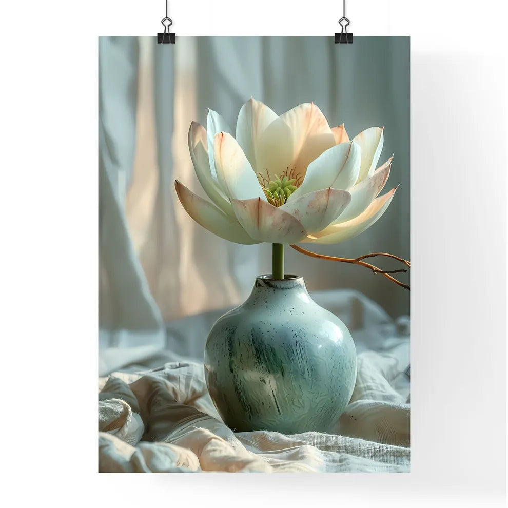 Ornamental Echeveria Vase Submerged Underwat Poster