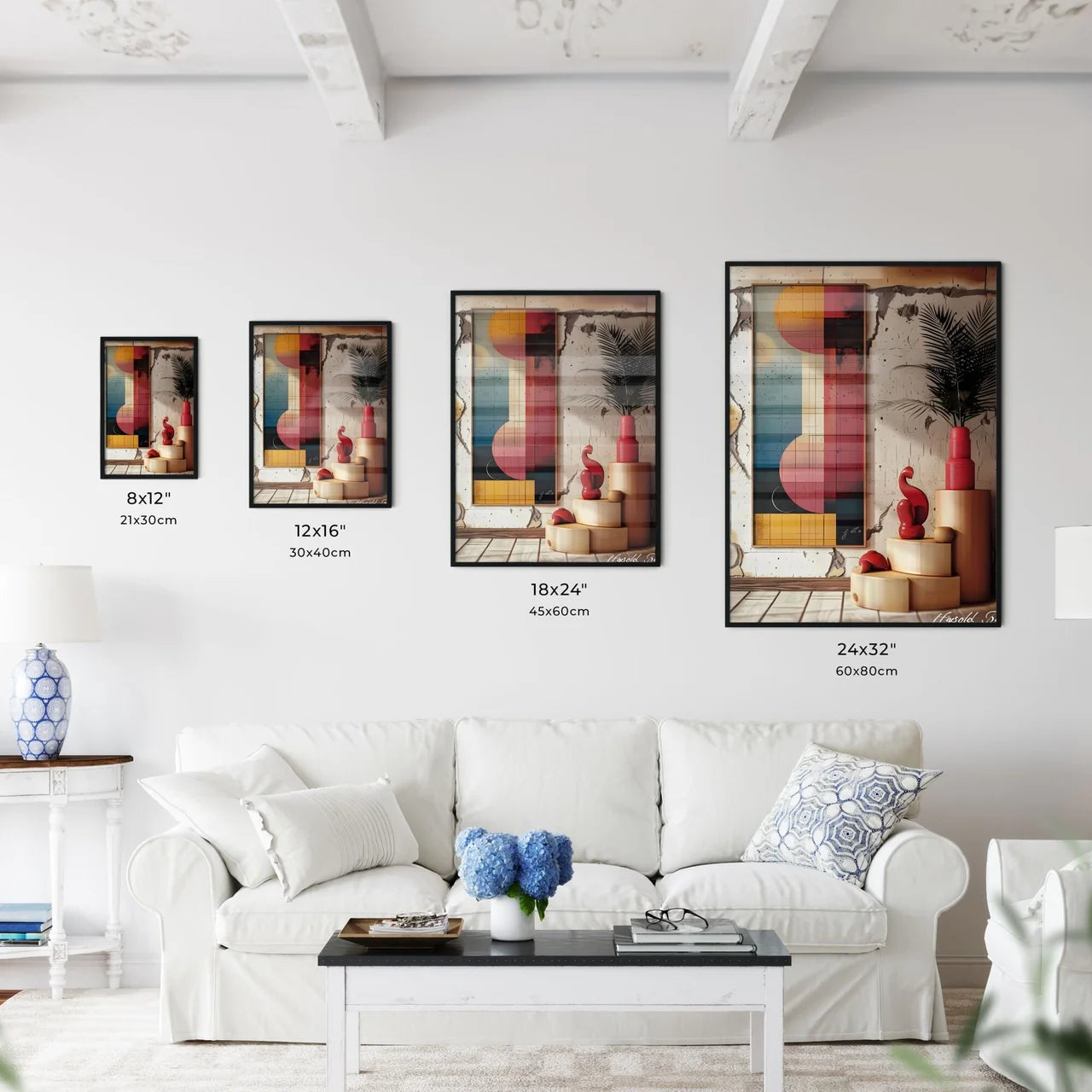 Abstract Painting Artwork on Wal - Kitchen Hangings