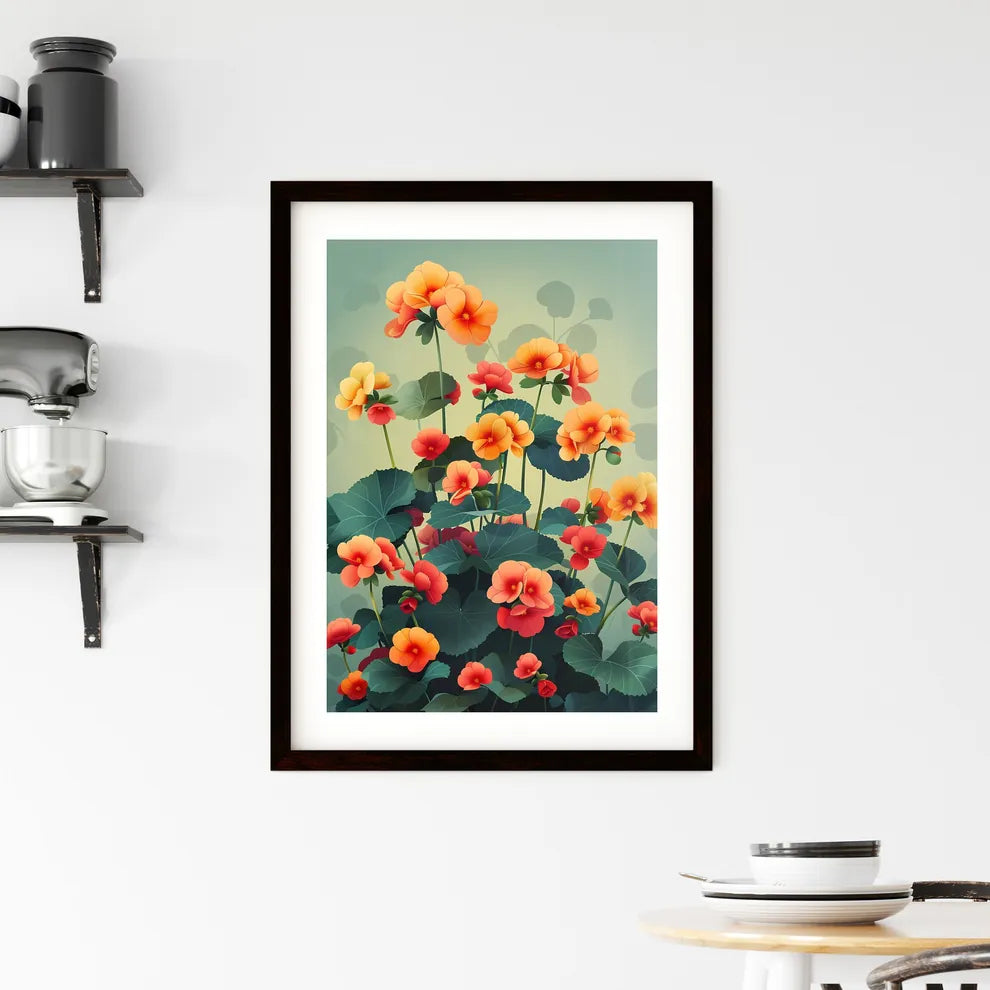 Vibrant Floral Masterpiece Framed Print