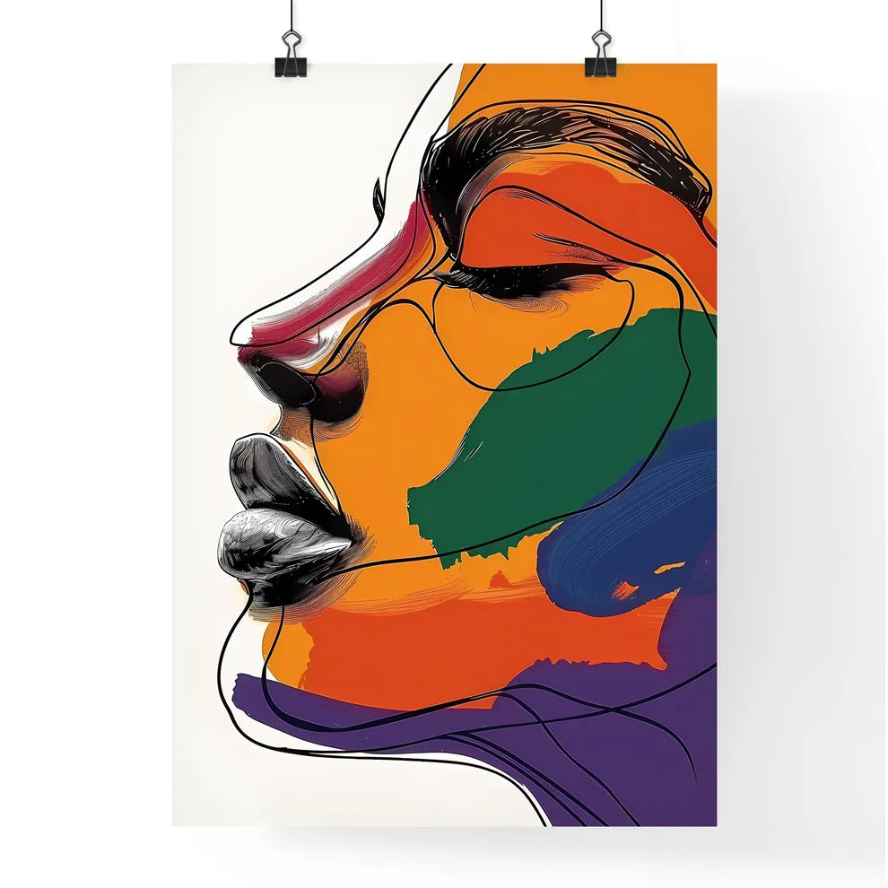Whimsical Modern Abstract Wall Art Print Poster