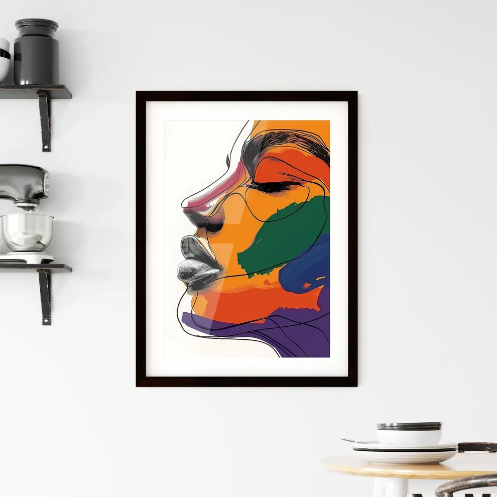Whimsical Modern Abstract Wall Art Print Framed Print