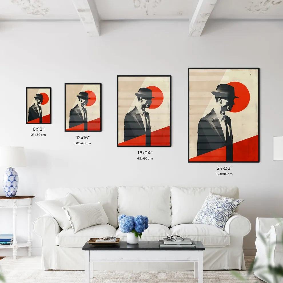 Bauhaus Style Modernism Painting Print Man S - Kitchen Hangings