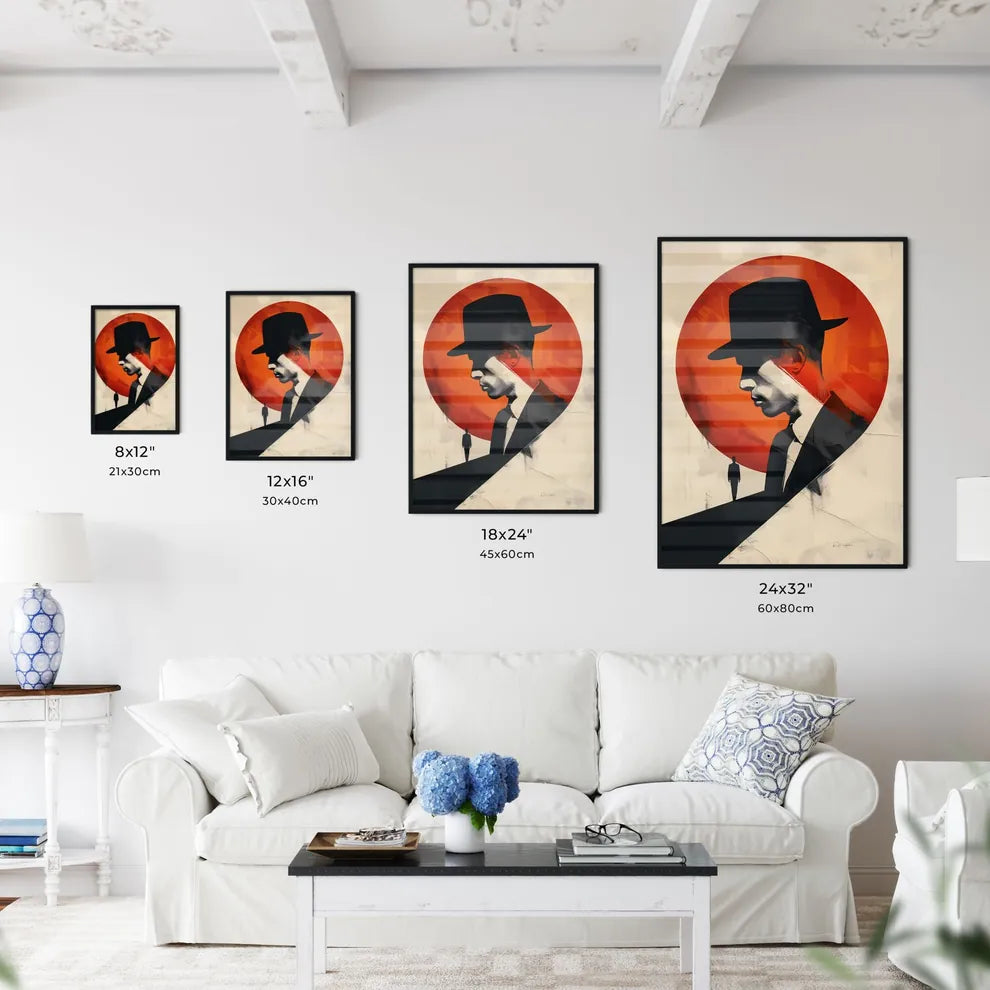 Bauhaus Minimalist Modernist Painting Poster  Size Chart