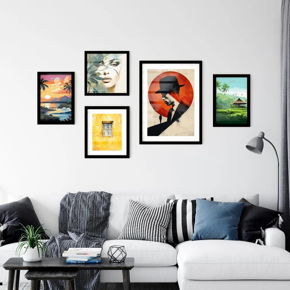 Bauhaus Minimalist Modernist Painting Poster  Wall Art