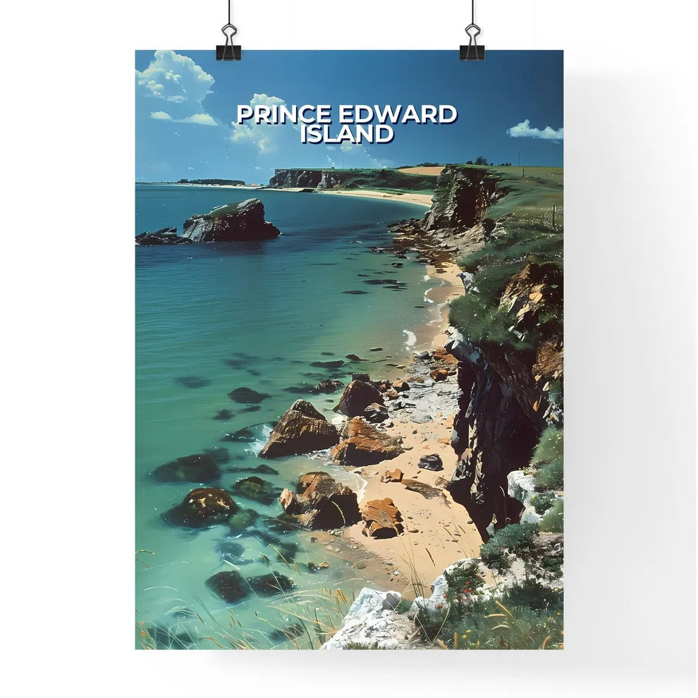 Vibrant Art of Rocky Prince Edward Island Be Poster