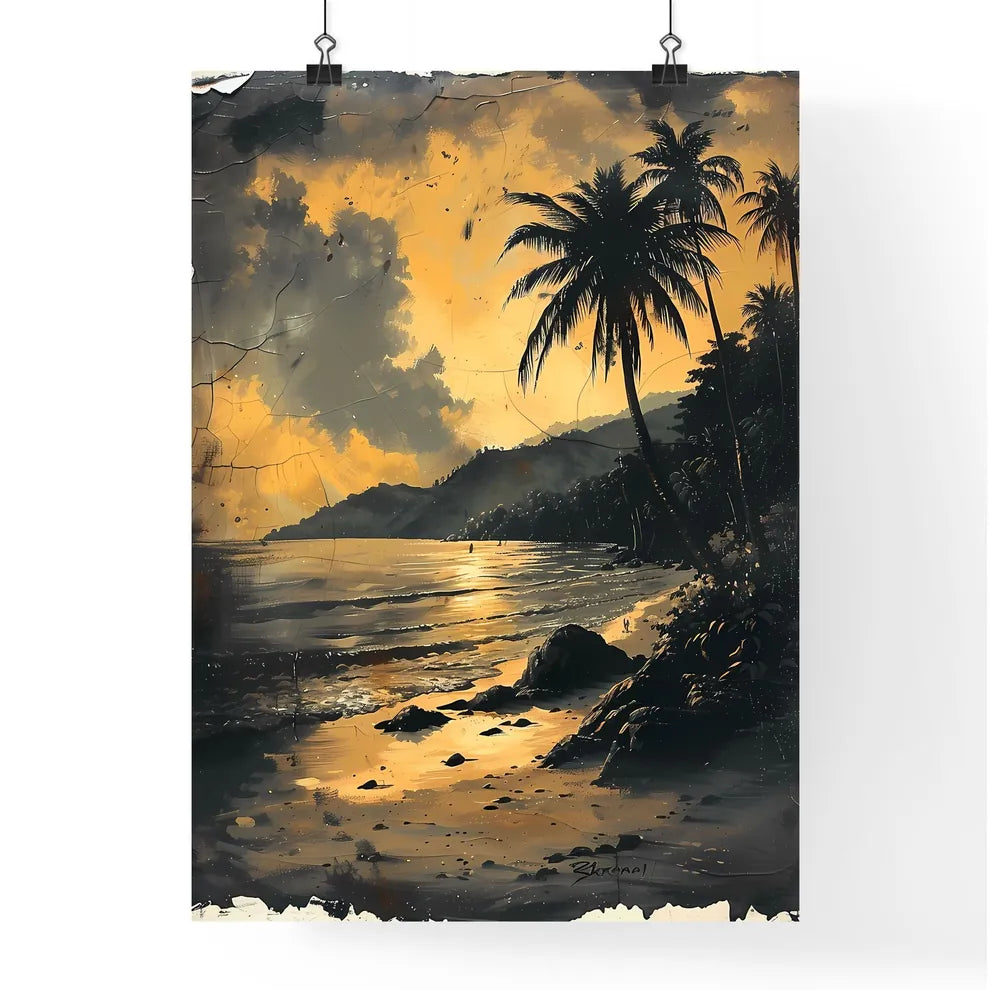 Printable template label with Mozambique vin Poster