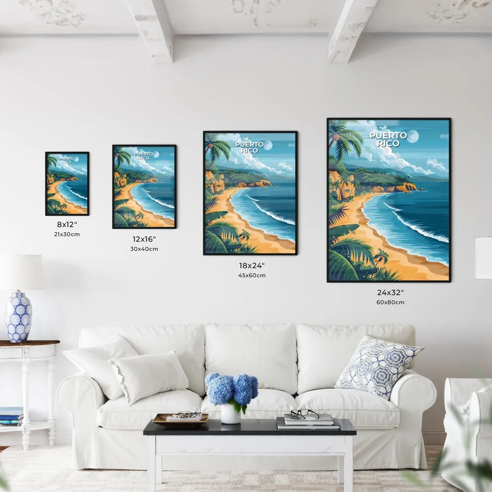 Caribbean Beach Scene - Artistic Painting of - Kitchen Hangings