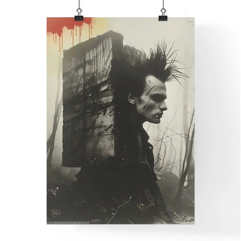 Postcard With Brutalism Graph Poster