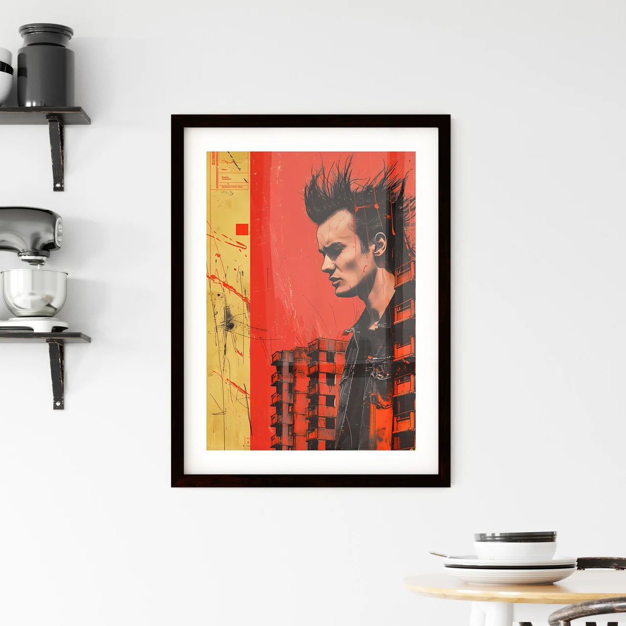 Vibrant Brutalism Painting Hangings