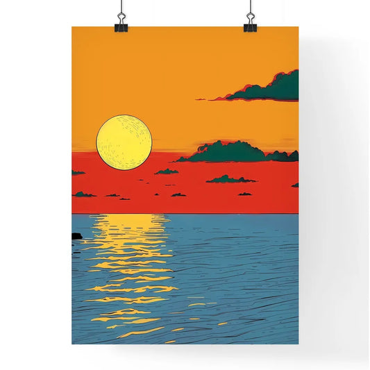 Golden Sunset Serenity Poster