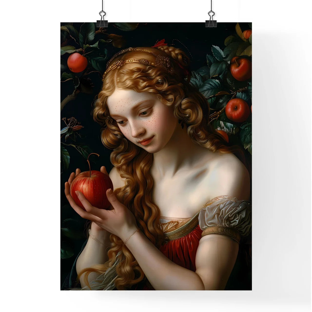 Eve with Apple - Renaissance Painting Poster