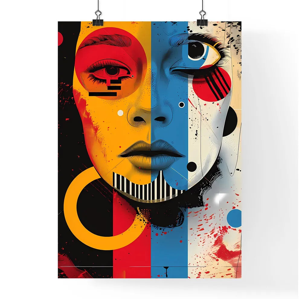 Vibrant Abstract Risograph Printing Poster