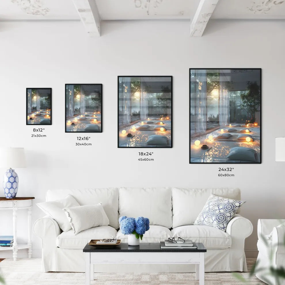 Modern Minimalist Room with Vibrant Abstract - Kitchen Hangings