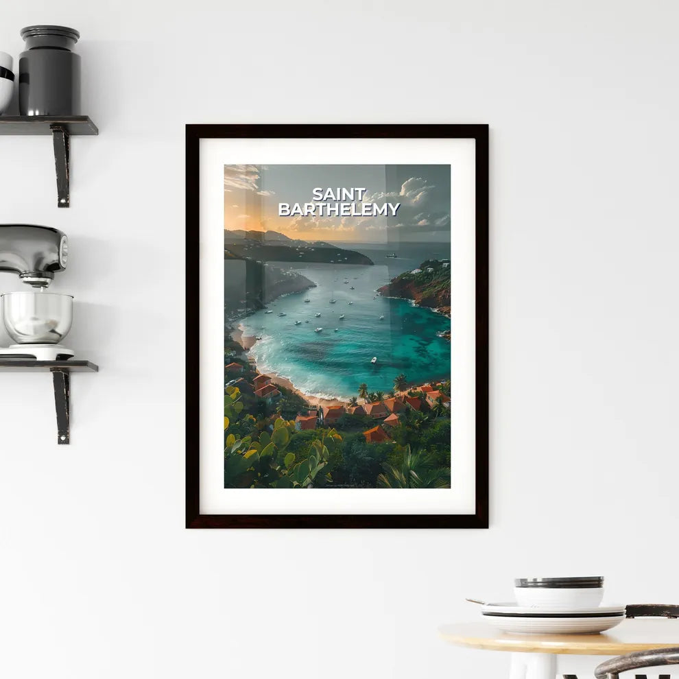 Vibrant Bay Painting Framed Print