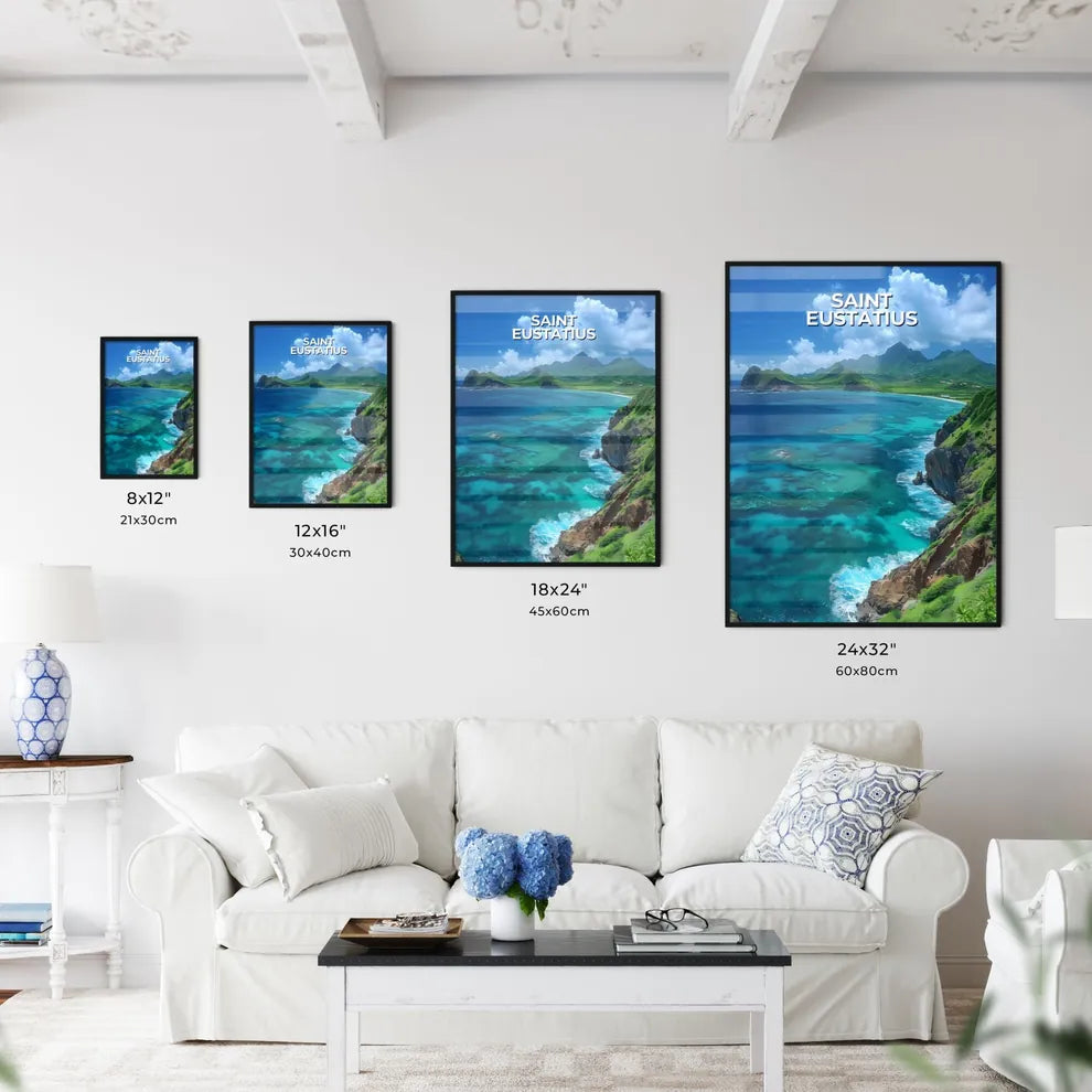 Vibrant Artistic Painting of Rocky Shore wit - Kitchen Hangings