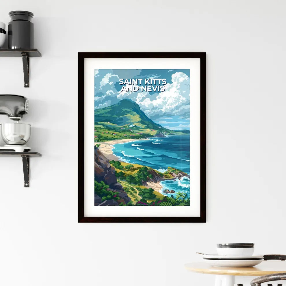 Beachfront Impressionist Painting Framed Print