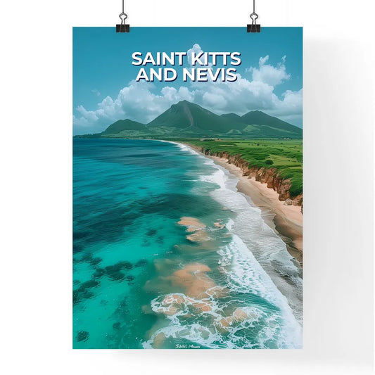 Vibrant Painting of a Caribbean Beach in Sai Poster