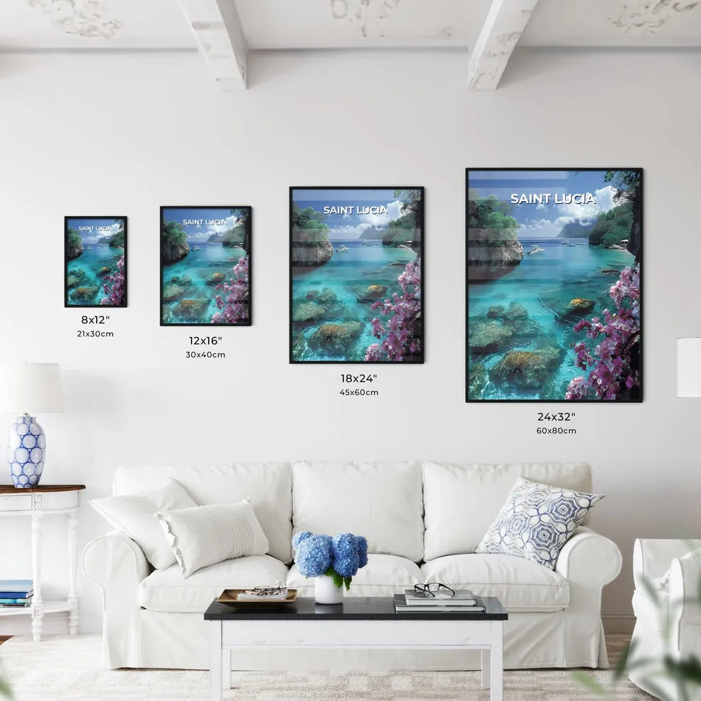 Vibrant Oil Painting of a Caribbean Seascape - Kitchen Hangings