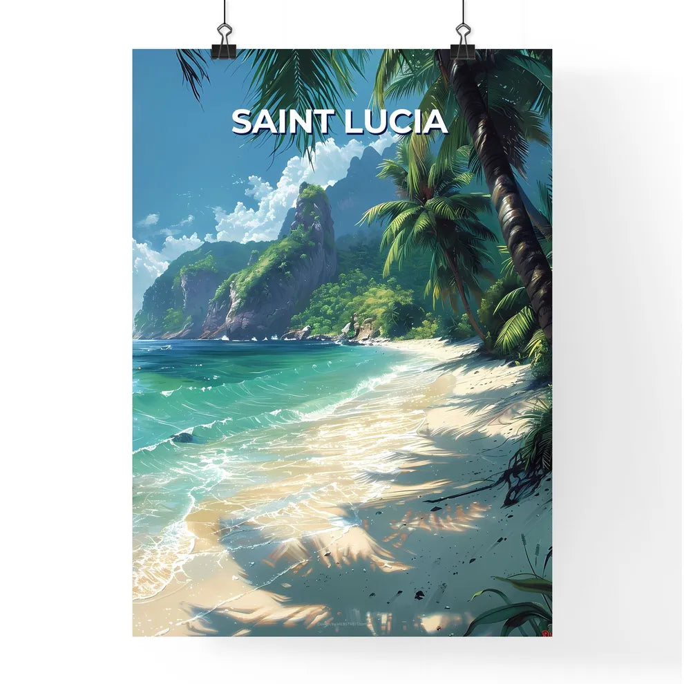 Caribbean Beach Painting Poster