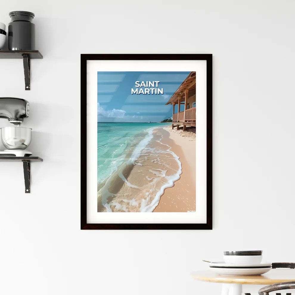 Vibrant Caribbean House Painting Framed Print