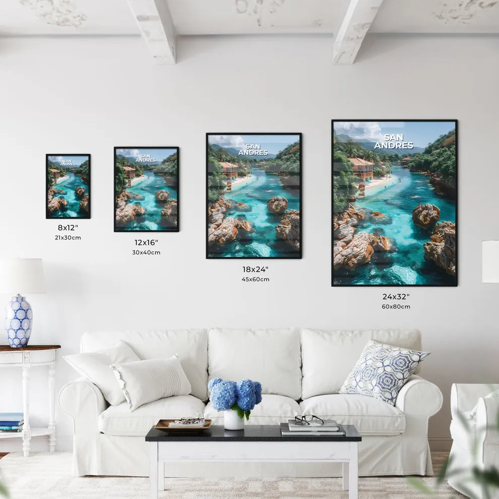 Picturesque River Scene in San Andres and Pr - Kitchen Hangings