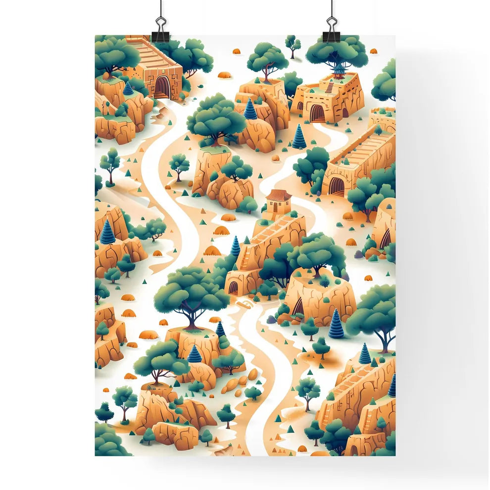 Detailed Silk Road Visualizat Poster