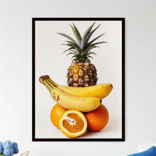 Vibrant Still Life Digital Painting of Assor - Framed Art Print