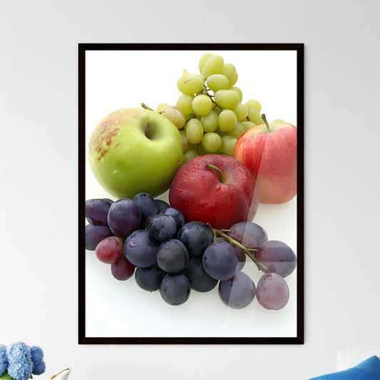 Vibrant art painting of a group of fruit in  - Framed Art Print