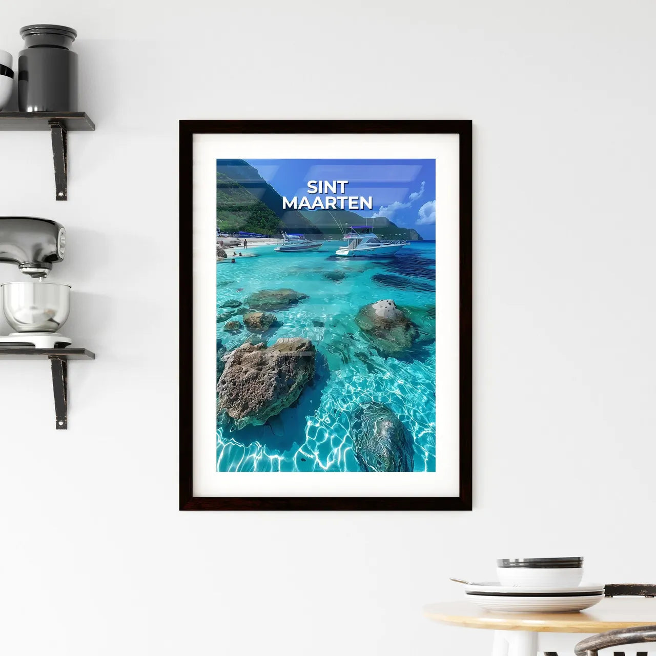 Blue Water Artwork Framed Print