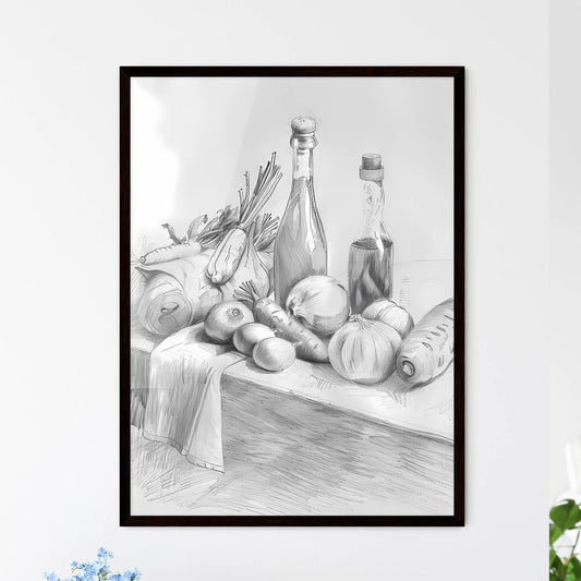 Kitchen Counter Still Life - Framed Art Print