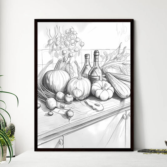 Vibrant Still Life Painting - Framed Art Print