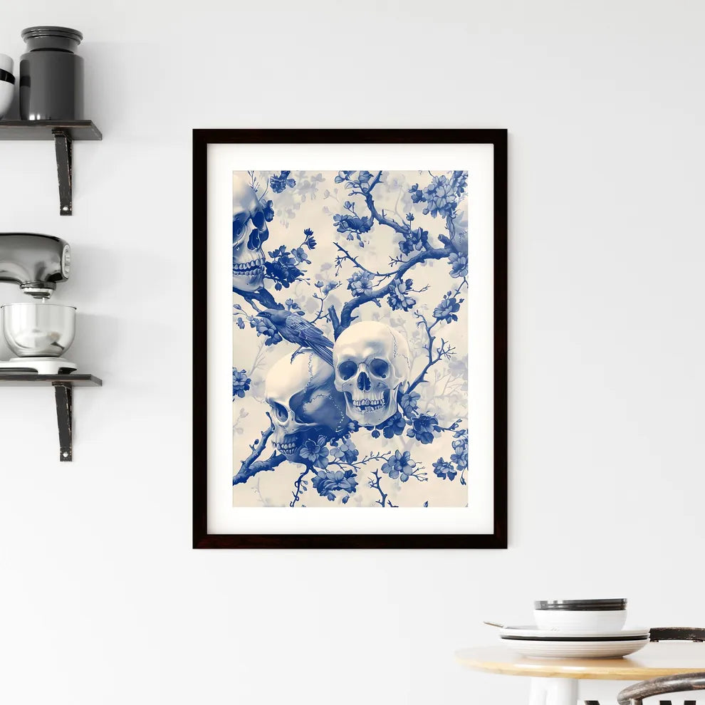 Striking 18th Century Chinoiserie Wallpaper  Framed Print