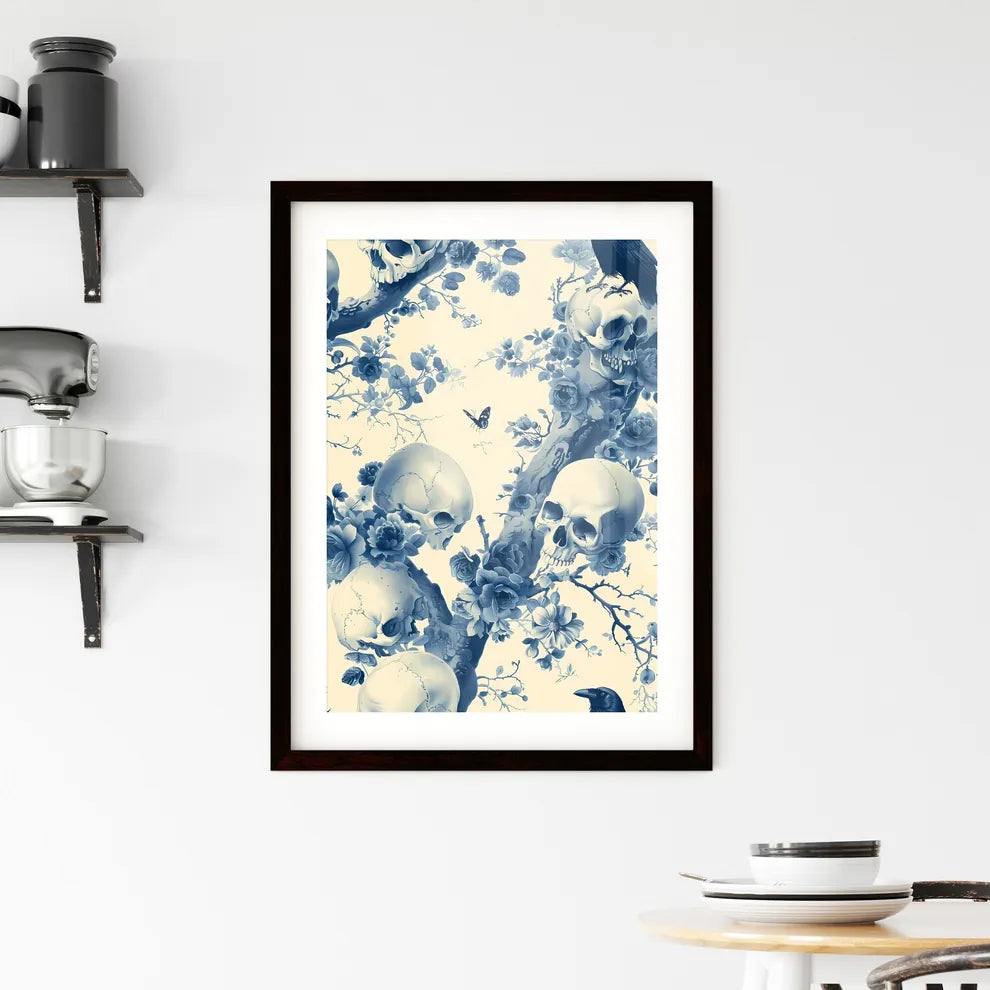 18th Century Blue and White C Framed Print