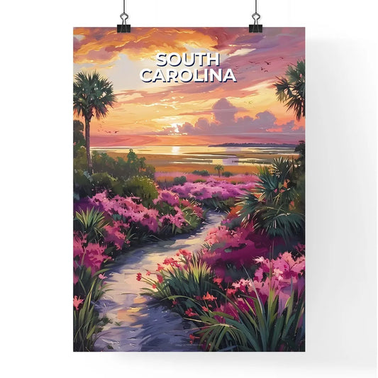 Tropical Path Painting Poster