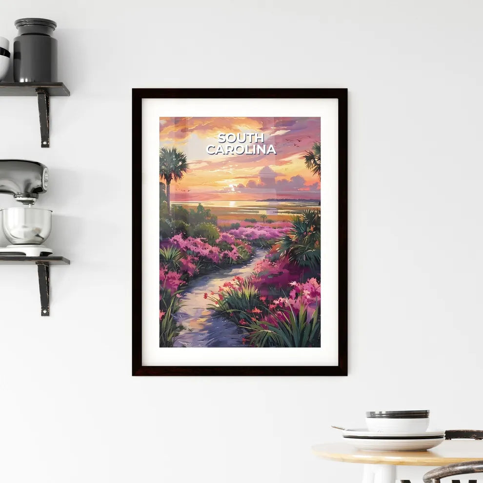 Tropical Path Painting Framed Print